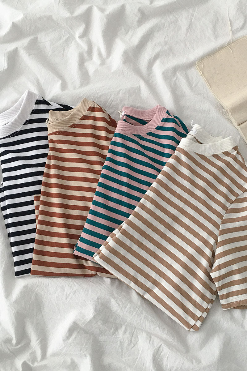 Women's Striped Short Sleeve T Shirt