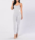 Women's Sleeveless Jumpsuit With Straps