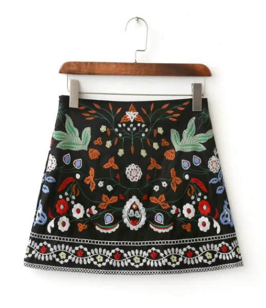 Women's Handmade Embroidered Mini Skirt Women's Skirt Unbranded S