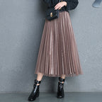 Women's Pleated Tulle Skirt