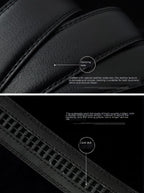 Men's Fashionable Automatic Buckle Leather Belt Men's Belt Unbranded