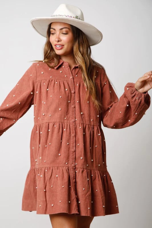 Women's Long Sleeve Shirt Dress Women's Dresses Unbranded