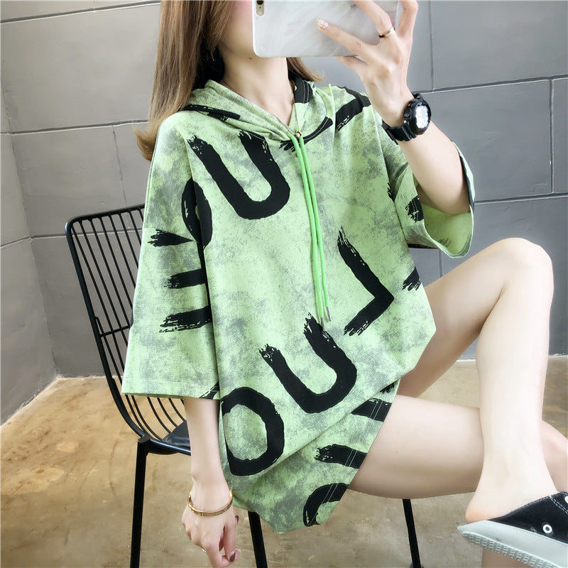 Women's Butterfly Short Sleeve Cotton T Shirt