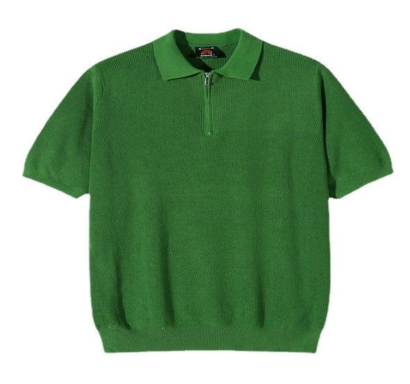 Men's Half Zip Polo Shirt