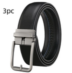 Men's Automatic Hollow Buckle Leather Belt