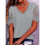 Women's Loose V Neck Short Sleeve Tops