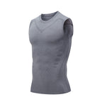 Men's Athletic Sleeveless Compression Tank Top for Sports