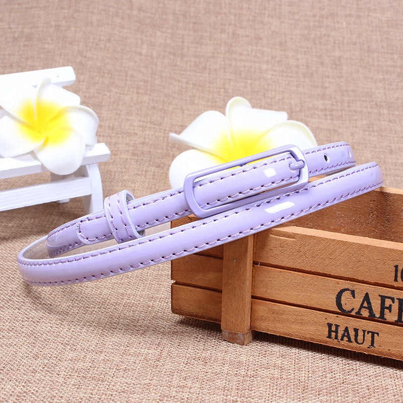 Slim Women's Belt with Fashionable Candy Colors