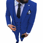 Men's Three-Piece Suit Set for Business and Weddings