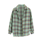 Women's Lightweight Long Sleeve Plaid Shirt