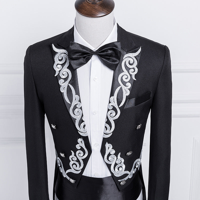 Men's Tuxedo Suit for Performers and Hosts