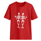 Women's Dancing Skull Beer Graphic T Shirt