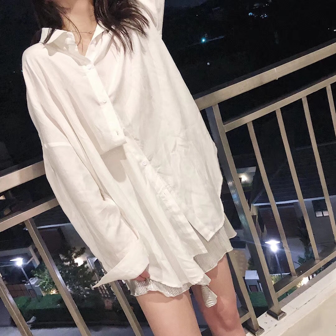 Women's Casual Tie Shirt