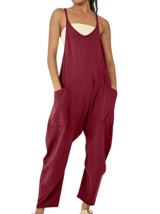 Women's Zipper Pocket Jumpsuit