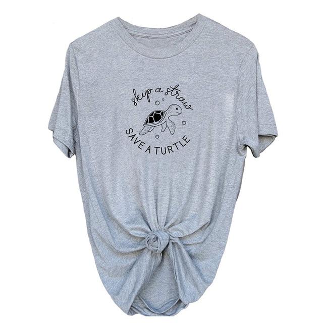 Women's Save a Turtle Graphic T Shirt