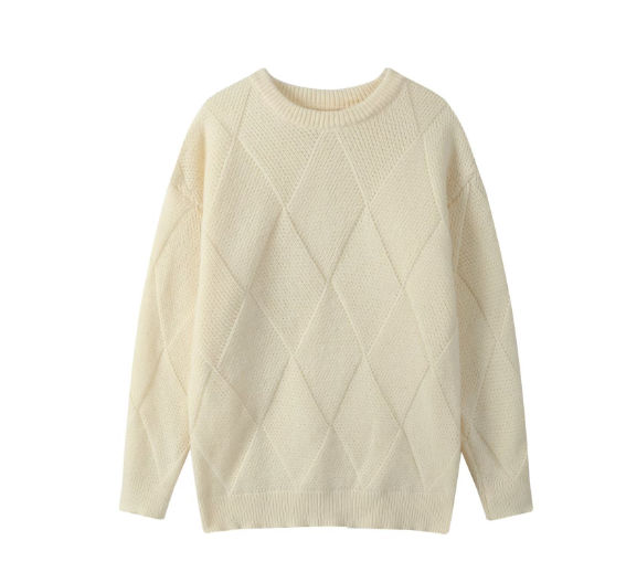 Men's Round Neck Long Sleeve Knit Tops