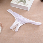 Women's Pearl Lingerie Open Crotch Erotic Underwear Women's Lingerie Unbranded White One Size