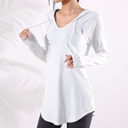 Women's Casual Loose Lightweight Sports Tops Women's Activewear Tops Unbranded White XL