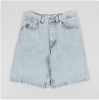 Unisex Cartoon Embroidered Denim Shorts