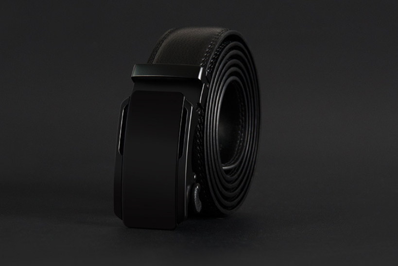 Men's Genuine Leather Automatic Buckle Belt