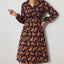 Women's Floral Long Sleeved Casual Shirt Dress Women's Dresses Unbranded As Shown S