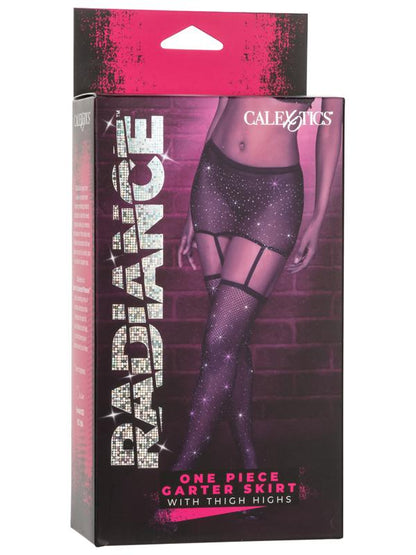 Radiance One Piece Garter Skirt With Thigh Highs CalExotics