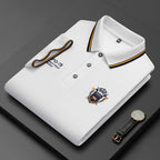 Men's Casual Short Sleeve Embroidered Tops