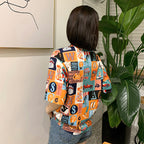 Women's Printed Collared Shirt