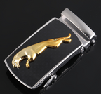 Men's Fashionable Automatic Buckle Leather Belt