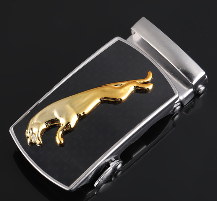 Men's Fashionable Automatic Buckle Leather Belt