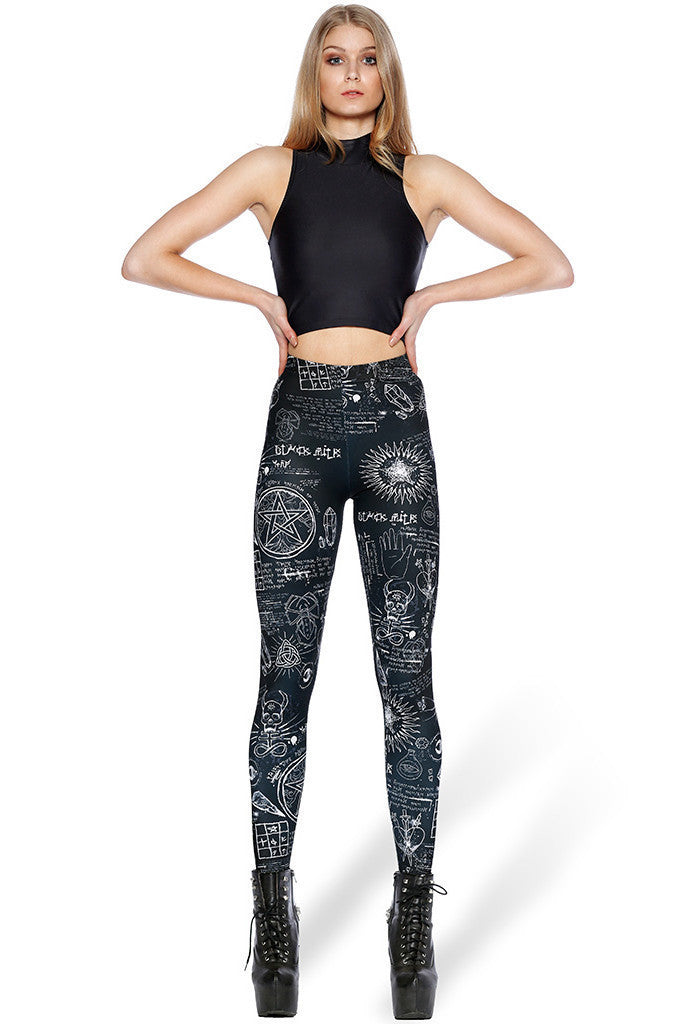 Women Leggings Fitness Black Skeleton Sexy Leggings Fashion Stretch Digital Print Pants Trousers Secondary image