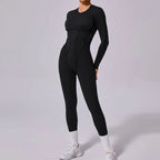 Women's Winter One-piece Sports Yoga Jumpsuit Backless Tight Jumpsuit