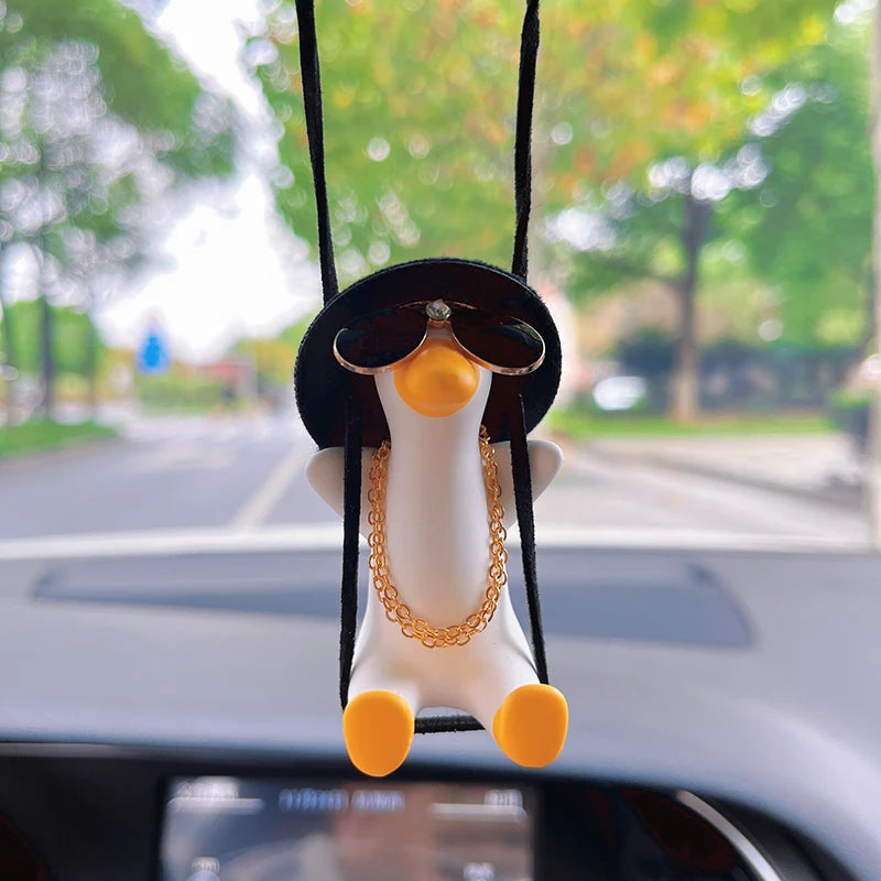 Anime Gypsum Swing Duck Car Interior Decoration