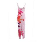 Women's Floral Suspender Dress