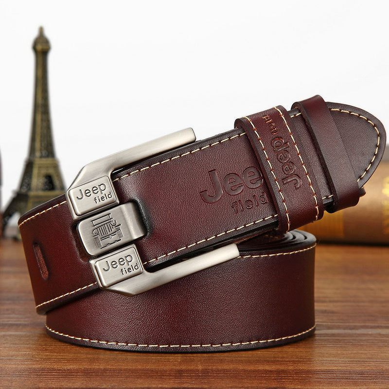 Men's Leather Belt ILLUSION CO Cafe 125