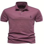 Men's Casual Fashion Polo Shirt With Deer Embroider Men's Polo Unbranded