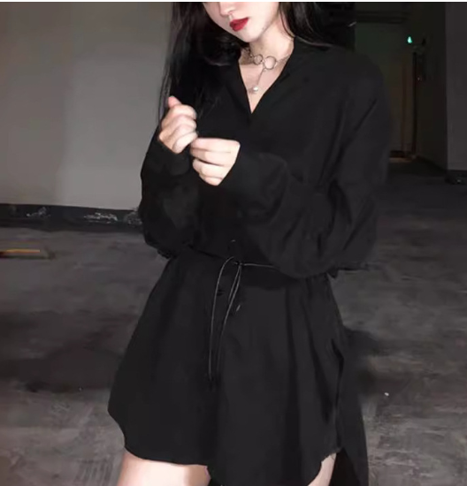 Women's Casual Tie Shirt