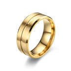 Men's Matte Stainless Steel Ring