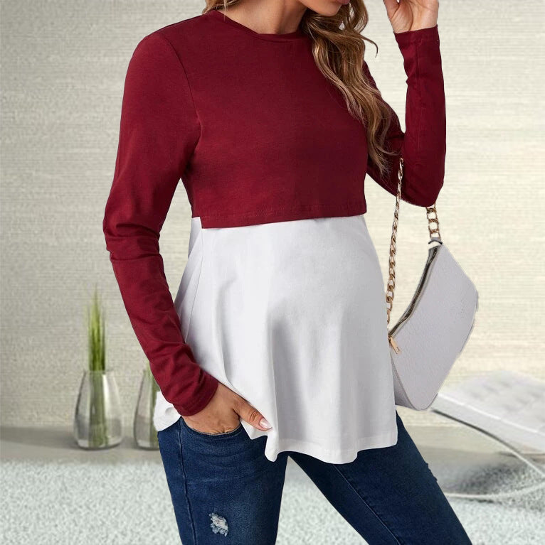 Women's Maternity Long Sleeve Tops