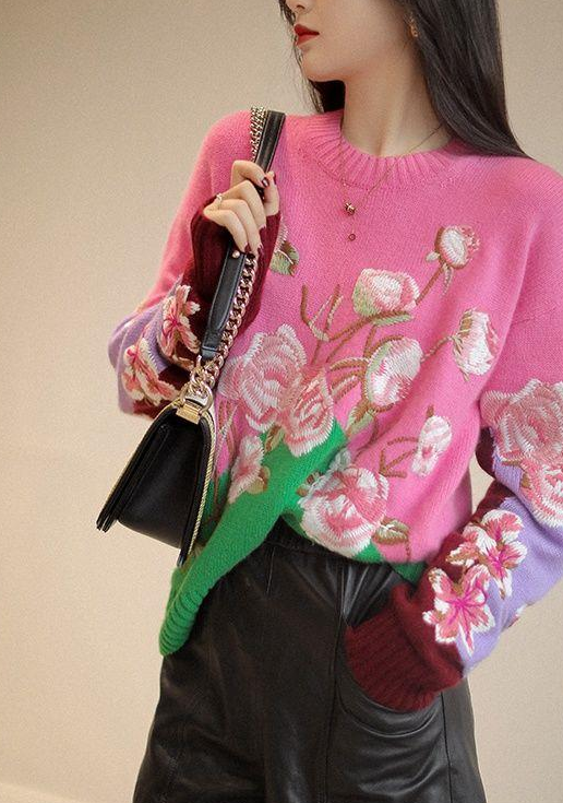 Women's Round Neck Long Sleeve Tops
