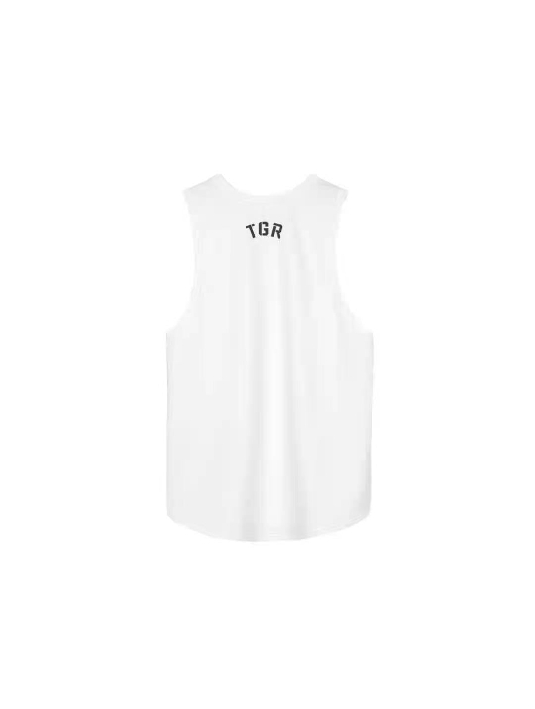 Men's Spring Summer Loose Fitness Tank Top with Zipper
