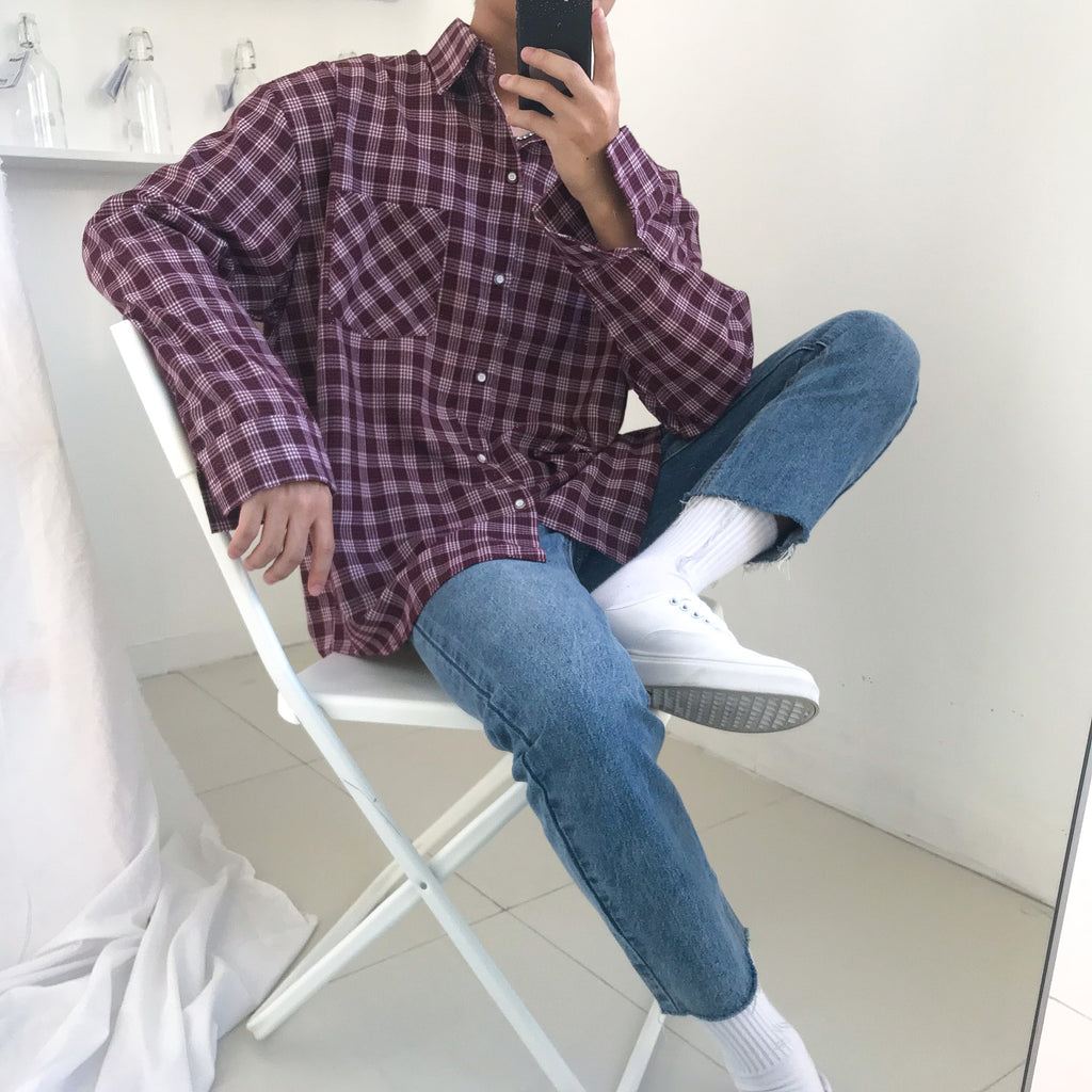 Plaid Shirt Jacket Unisex