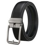 Men's Automatic Hollow Buckle Leather Belt