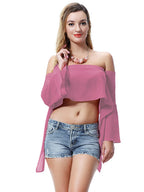 Women's Off Shoulder Summer Crop Top