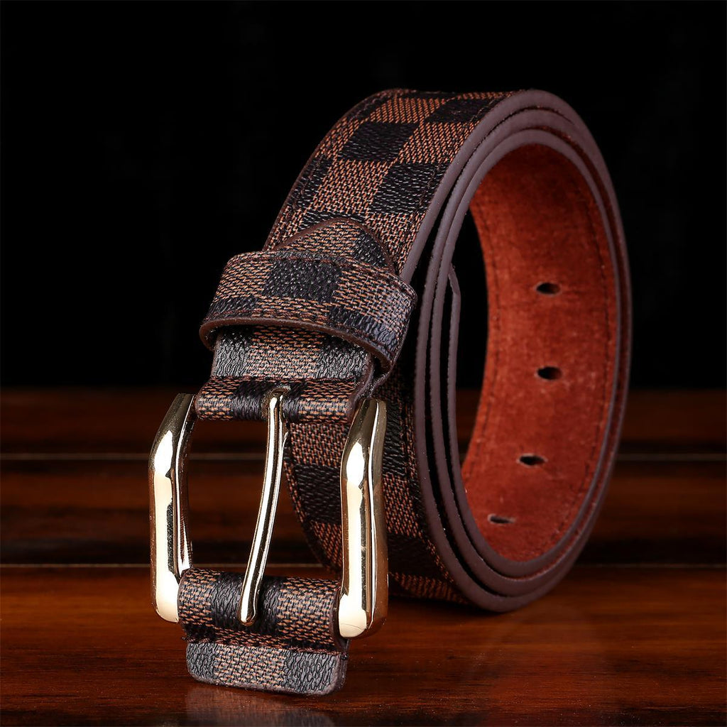 Men's Plaid Buckle Belt - Trendy Casual Design