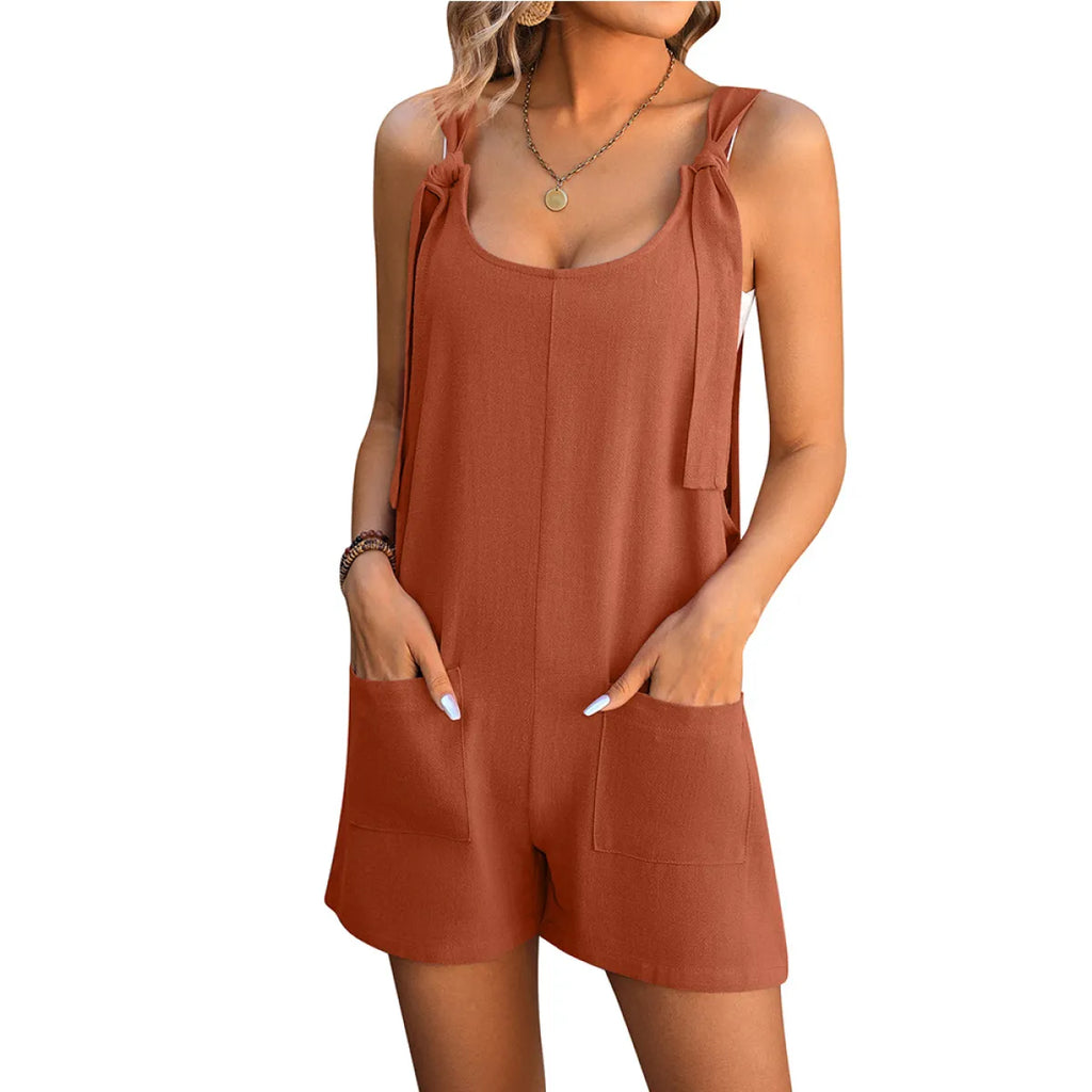 Women's Summer Jumpsuit With Pockets