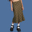 Women's Vintage Plaid Mermaid Skirt