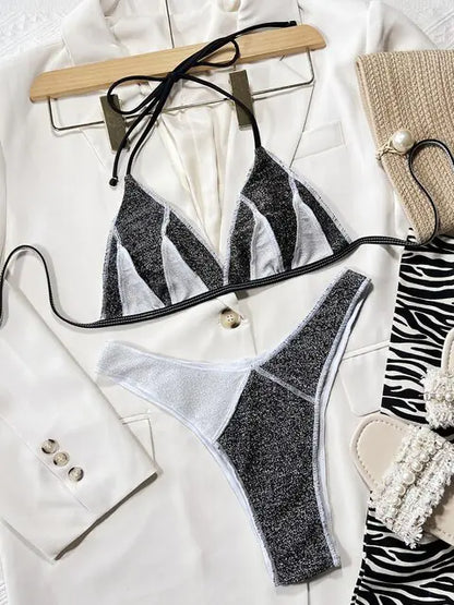 Women's Patchwork Mini Bikini