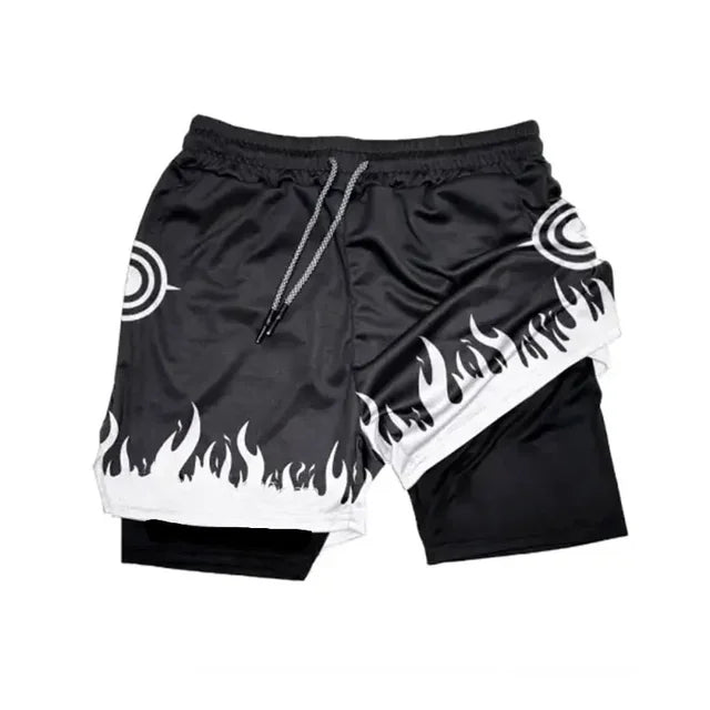 Anime Naruto 3 In 1 Gym Shorts