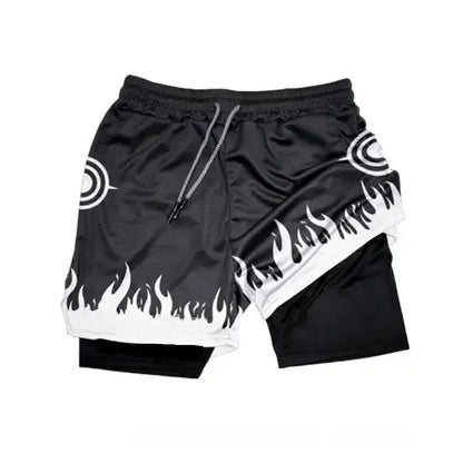 Anime Naruto 3 In 1 Gym Shorts
